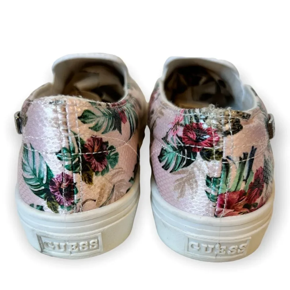 Guess Pink Floral Slip-On Sneakers - Picture 6 of 11